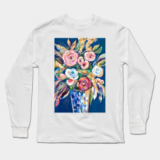 Abstract bouquet in a vase Long Sleeve T-Shirt